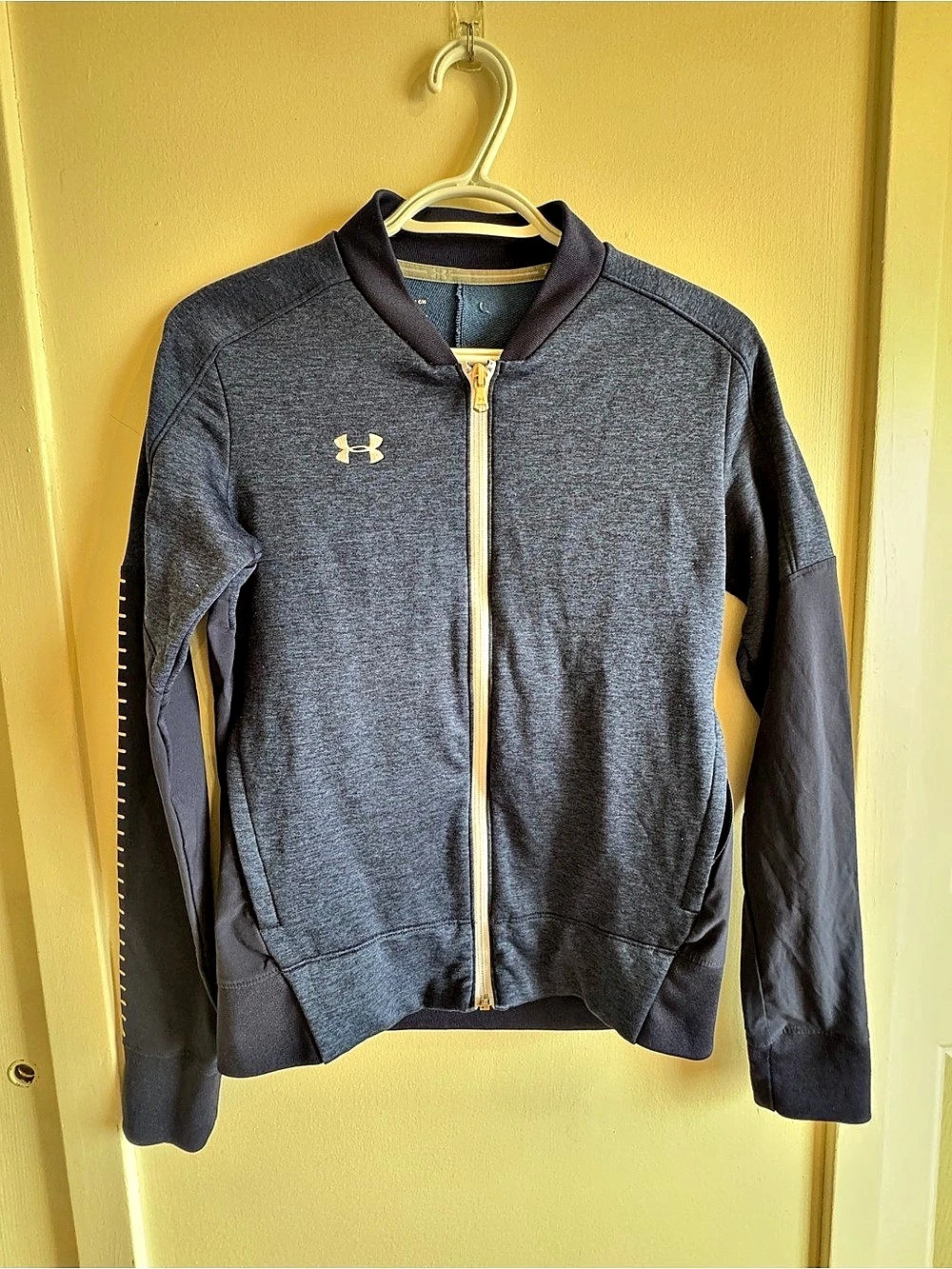 Under Armour Women's Bomber Jacket Blue Athletic